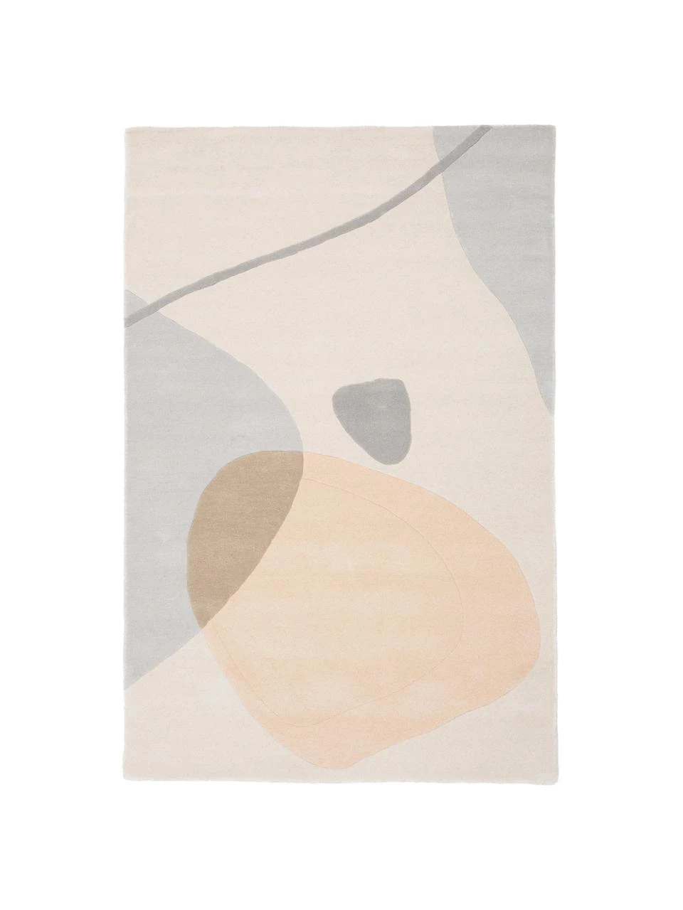 Westwing Collection Handgetufteter Wollteppich Luke mit abstraktem Muster, B 120 x L 180 cm (Größe S) 3 Westwing Collection Handgetufteter Wollteppich Luke mit abstraktem Muster, B 120 x L 180 cm (Größe S)