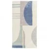 Westwing Collection Handgetufteter Wollteppich Pierre mit Hoch-Tief-Struktur in Blautönen, B 80 x L 150 cm (Größe XS) -Teppiche Verkaufsgeschäft Handgetufteter Wollteppich Pierre mit Hoch Tief Struktur in Blautonen