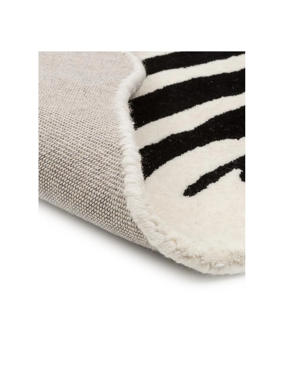 Westwing Collection Handgetufteter Wollteppich Savanna Zebra, B 160 x L 200 cm (Größe M) 7 Westwing Collection Handgetufteter Wollteppich Savanna Zebra, B 160 x L 200 cm (Größe M) – Bild 5