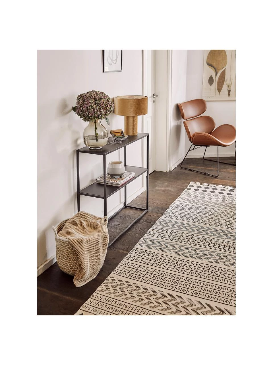 Westwing Collection Handgewebter Baumwollläufer Edna im Ethno Style, B 80 x L 250 cm 4 Westwing Collection Handgewebter Baumwollläufer Edna im Ethno Style, B 80 x L 250 cm – Bild 2