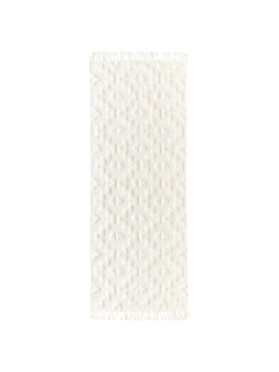 Westwing Collection Handgewebter Baumwollläufer Idris mit erhabener Hoch-Tief-Struktur, B 80 x L 200 cm 3 Westwing Collection Handgewebter Baumwollläufer Idris mit erhabener Hoch-Tief-Struktur, B 80 x L 200 cm