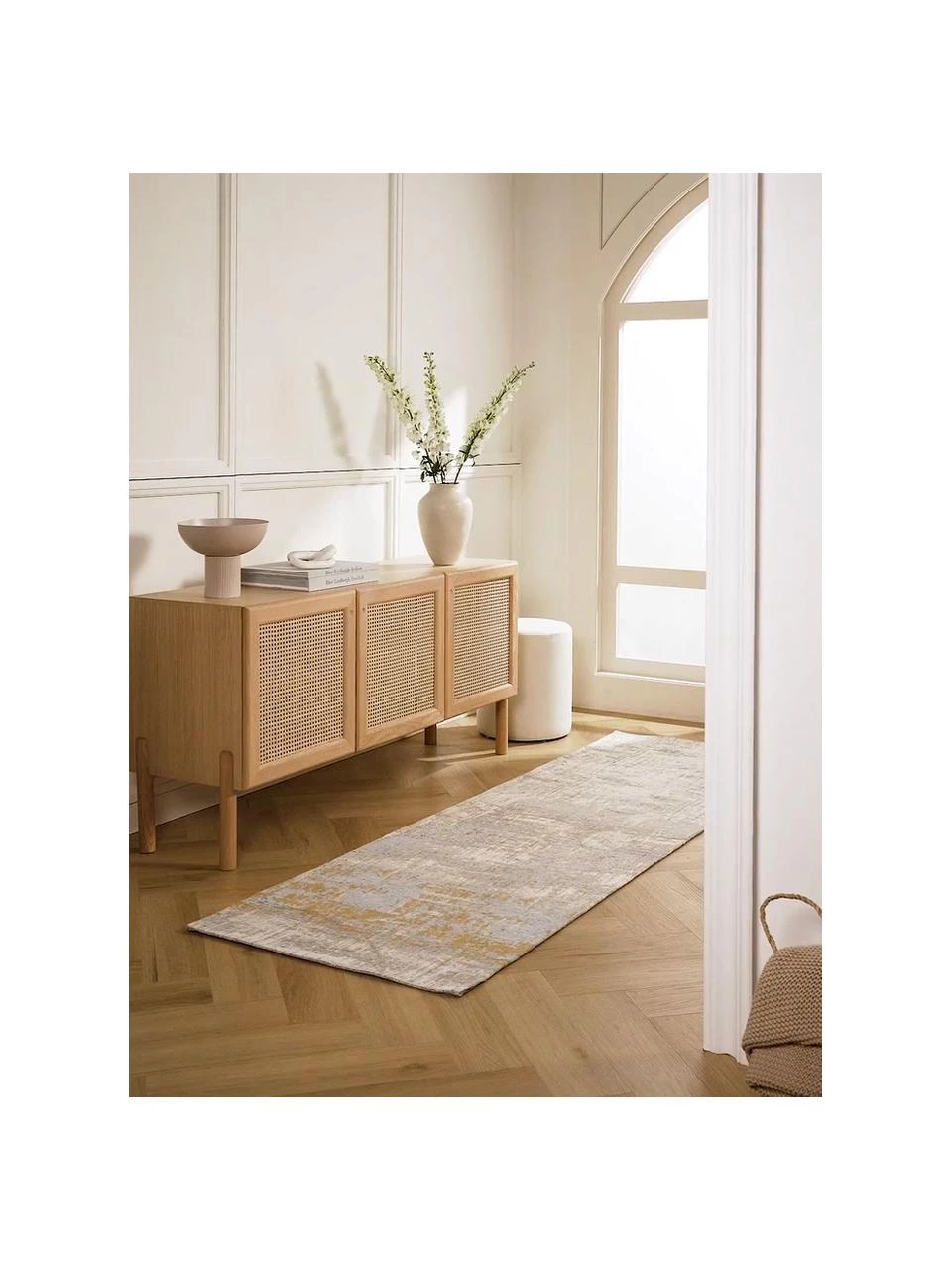 Westwing Collection Handgewebter Baumwollläufer Luise im Vintage Style, B 80 x L 250 cm 4 Westwing Collection Handgewebter Baumwollläufer Luise im Vintage Style, B 80 x L 250 cm – Bild 2