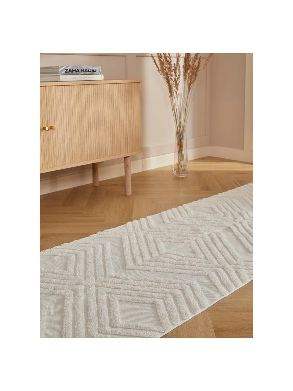 Westwing Collection Handgewebter Baumwollläufer Ziggy mit erhabener Hoch-Tief-Struktur, B 80 x L 200 cm 4 Westwing Collection Handgewebter Baumwollläufer Ziggy mit erhabener Hoch-Tief-Struktur, B 80 x L 200 cm – Bild 2