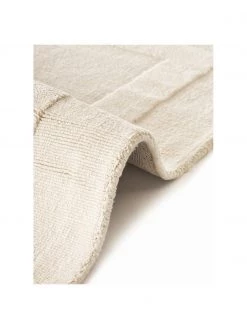 Westwing Collection Handgewebter Baumwollteppich Dania in Cremeweiß, B 80 x L 150 cm (Größe XS) -Teppiche Verkaufsgeschäft Handgewebter Baumwollteppich Dania in Cremeweiss 5