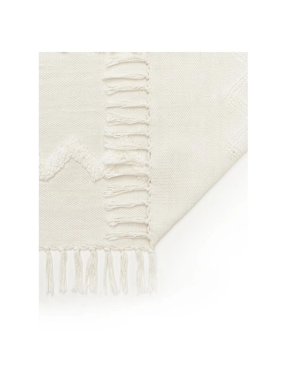 Westwing Collection Handgewebter Baumwollteppich Fenna mit Hoch-Tief-Struktur und Fransen, B 80 x L 150 cm (Größe XS) 8 Westwing Collection Handgewebter Baumwollteppich Fenna mit Hoch-Tief-Struktur und Fransen, B 80 x L 150 cm (Größe XS) – Bild 6