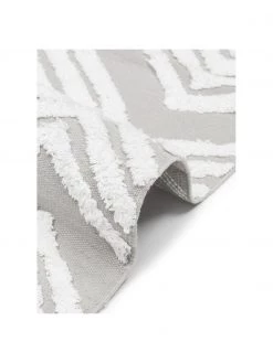 Westwing Collection Handgewebter Baumwollteppich Ziggy mit erhabener Hoch-Tief-Struktur, B 80 x L 150 cm (Größe XS) -Teppiche Verkaufsgeschäft Handgewebter Baumwollteppich Ziggy mit erhabener Hoch Tief Struktur 11