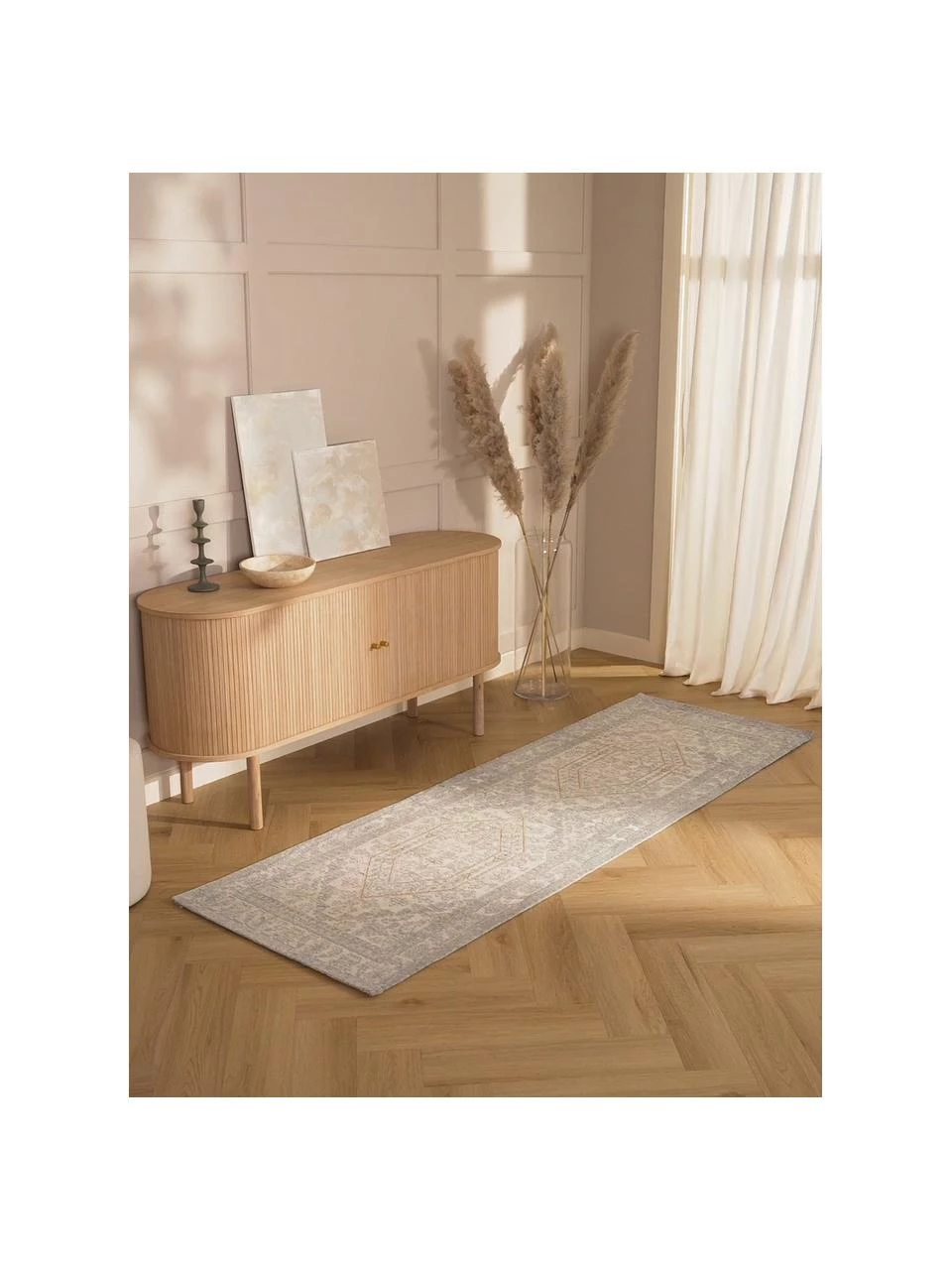 Westwing Collection Handgewebter Chenilleläufer Magalie im Vintage Style, B 80 x L 200 cm 4 Westwing Collection Handgewebter Chenilleläufer Magalie im Vintage Style, B 80 x L 200 cm – Bild 2