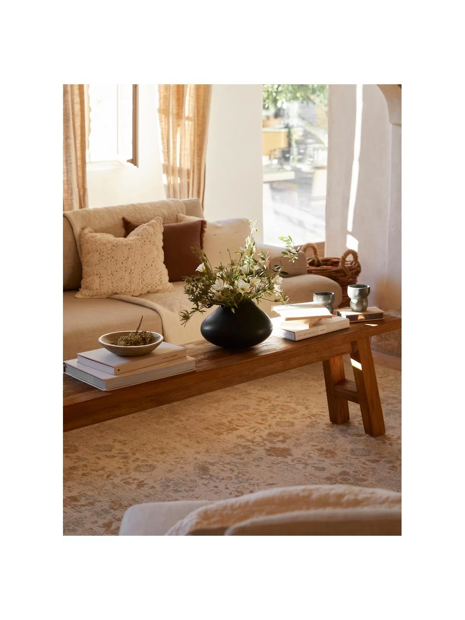 Westwing Collection Handgewebter Chenilleteppich Loire im Vintage Style, B 80 x L 150 cm (Größe XS) 4 Westwing Collection Handgewebter Chenilleteppich Loire im Vintage Style, B 80 x L 150 cm (Größe XS) – Bild 2