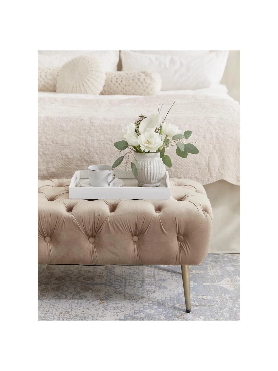 Westwing Collection Handgewebter Chenilleteppich Neapel im Vintage Style, B 80 x L 150 cm (Größe XS) 3 Westwing Collection Handgewebter Chenilleteppich Neapel im Vintage Style, B 80 x L 150 cm (Größe XS) – Bild 2