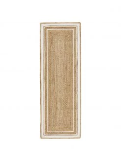 Westwing Collection Handgewebter Jute-Läufer Clover, B 80 x L 250 cm