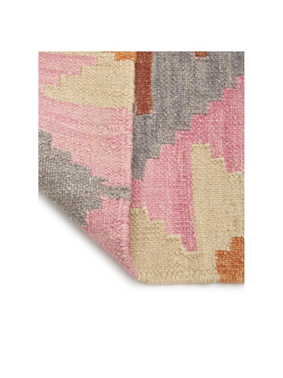 Handgewebter Kelimteppich Zenda aus Wolle, B 155 x L 240 cm (Größe M) 7 Handgewebter Kelimteppich Zenda aus Wolle, B 155 x L 240 cm (Größe M) – Bild 5