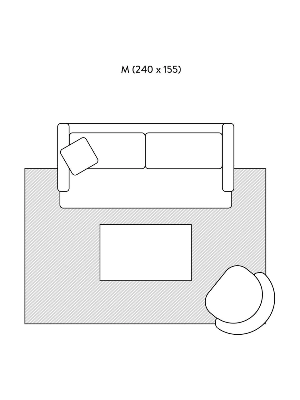 Handgewebter Kelimteppich Zenda aus Wolle, B 155 x L 240 cm (Größe M) 8 Handgewebter Kelimteppich Zenda aus Wolle, B 155 x L 240 cm (Größe M) – Bild 6