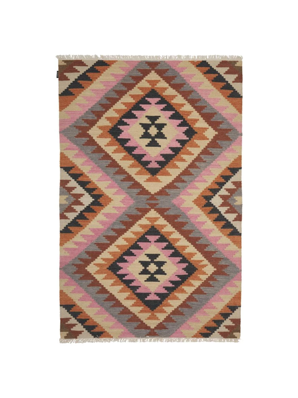 Handgewebter Kelimteppich Zenda aus Wolle, B 155 x L 240 cm (Größe M) 3 Handgewebter Kelimteppich Zenda aus Wolle, B 155 x L 240 cm (Größe M)