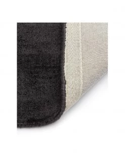 Westwing Collection Handgewebter Viskosel&auml;ufer Jane in Anthrazit-Schwarz, B 80 x L 200 cm -Teppiche Verkaufsgeschäft Handgewebter Viskoselaufer Jane in Anthrazit Schwarz 4