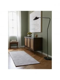 Westwing Collection Handgewebter Viskosel&auml;ufer Jane in Hellgrau-Beige, B 80 x L 200 cm -Teppiche Verkaufsgeschäft Handgewebter Viskoselaufer Jane in Hellgrau Beige 5