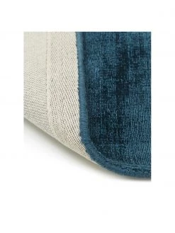 Westwing Collection Handgewebter Viskoseteppich Jane in Dunkelblau, B 80 x L 150 cm (Größe XS) -Teppiche Verkaufsgeschäft Handgewebter Viskoseteppich Jane in Dunkelblau 4