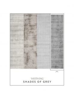 Westwing Collection Handgewebter Viskoseteppich Jane in Grau, B 80 x L 150 cm (Größe XS) -Teppiche Verkaufsgeschäft Handgewebter Viskoseteppich Jane in Grau 5