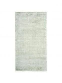 Westwing Collection Handgewebter Viskoseteppich Jane in Lindgrün, B 80 x L 150 cm (Größe XS)