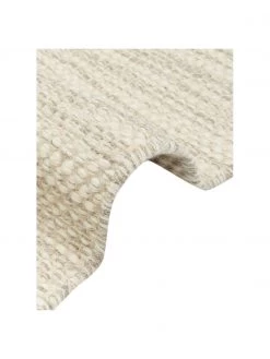 Linie Design Handgewebter Wolll&auml;ufer Asko in Creme/Hellgrau, meliert, B 80 x L 250 cm -Teppiche Verkaufsgeschäft Handgewebter Wolllaufer Asko in CremeHellgrau meliert 5