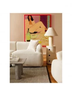 Westwing Collection Handgewebter Wollteppich Amaro in Schwarz/Creme, B 80 x L 150 cm (Größe XS) -Teppiche Verkaufsgeschäft Handgewebter Wollteppich Amaro in SchwarzCreme 2