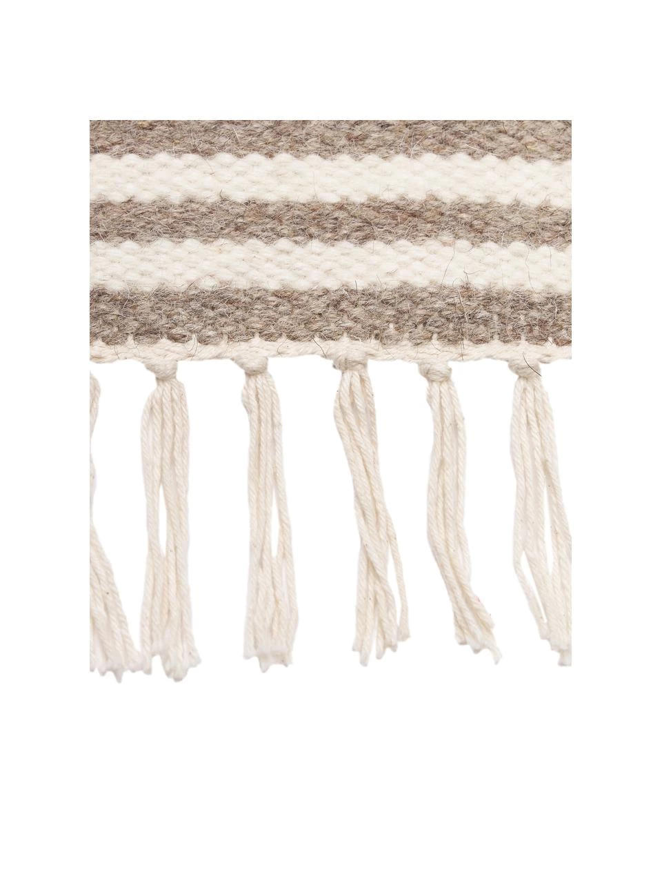 Westwing Collection Handgewebter Wollteppich Anica mit Hoch-Tief-Effekt in Taupe, B 80 x L 150 cm (Größe XS) 4 Westwing Collection Handgewebter Wollteppich Anica mit Hoch-Tief-Effekt in Taupe, B 80 x L 150 cm (Größe XS) – Bild 2