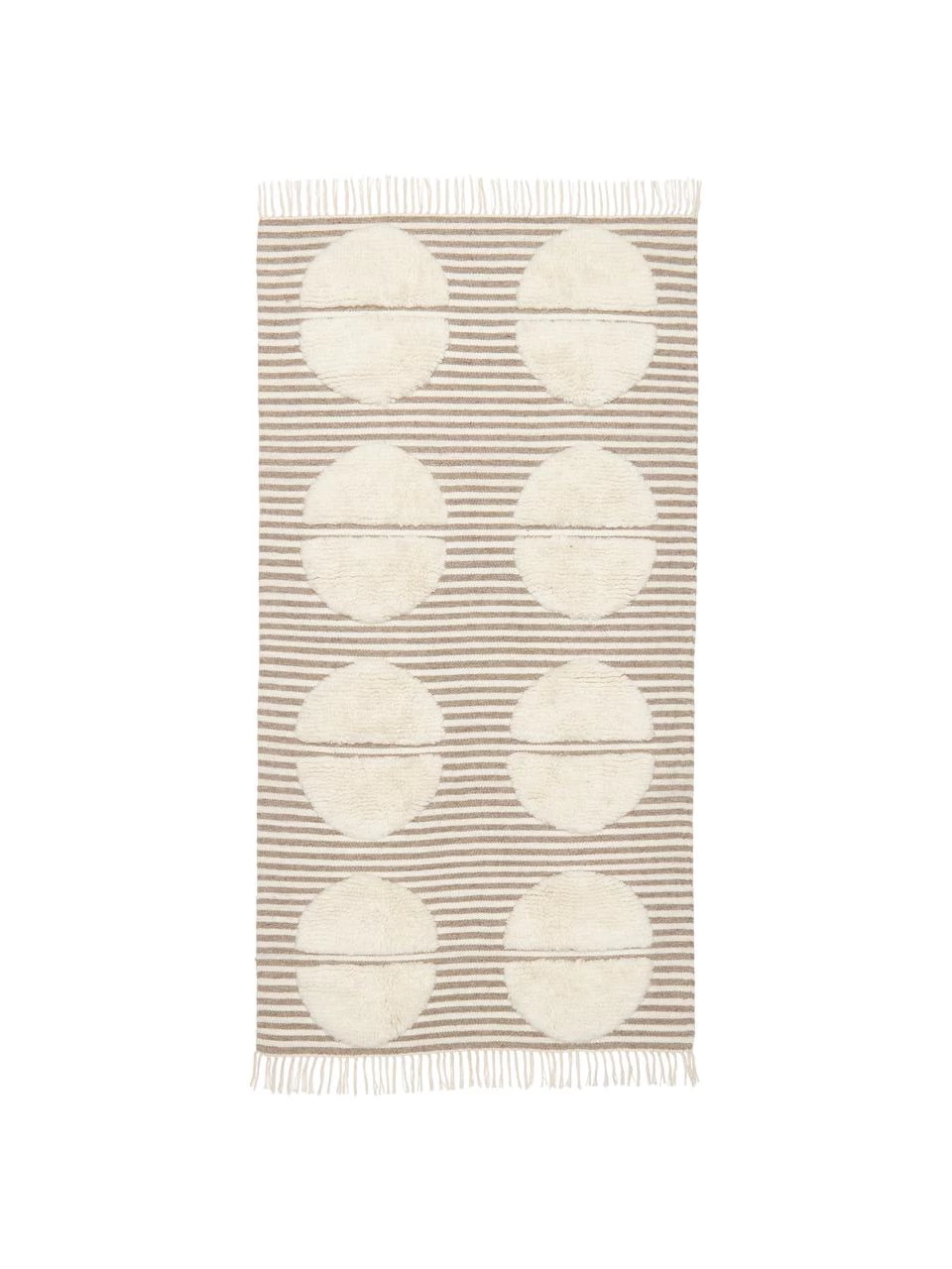 Westwing Collection Handgewebter Wollteppich Anica mit Hoch-Tief-Effekt in Taupe, B 80 x L 150 cm (Größe XS) 3 Westwing Collection Handgewebter Wollteppich Anica mit Hoch-Tief-Effekt in Taupe, B 80 x L 150 cm (Größe XS)