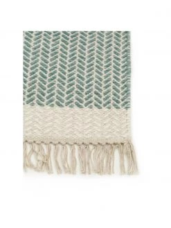 Benuta Handgewebter Wollteppich Kim in Grün/Creme, mit Fransen, B 80 x L 120 cm (Größe XS) 10 Benuta Handgewebter Wollteppich Kim in Grün/Creme, mit Fransen, B 80 x L 120 cm (Größe XS) -Teppiche Verkaufsgeschäft Handgewebter Wollteppich Kim in GrunCreme mit Fransen 2