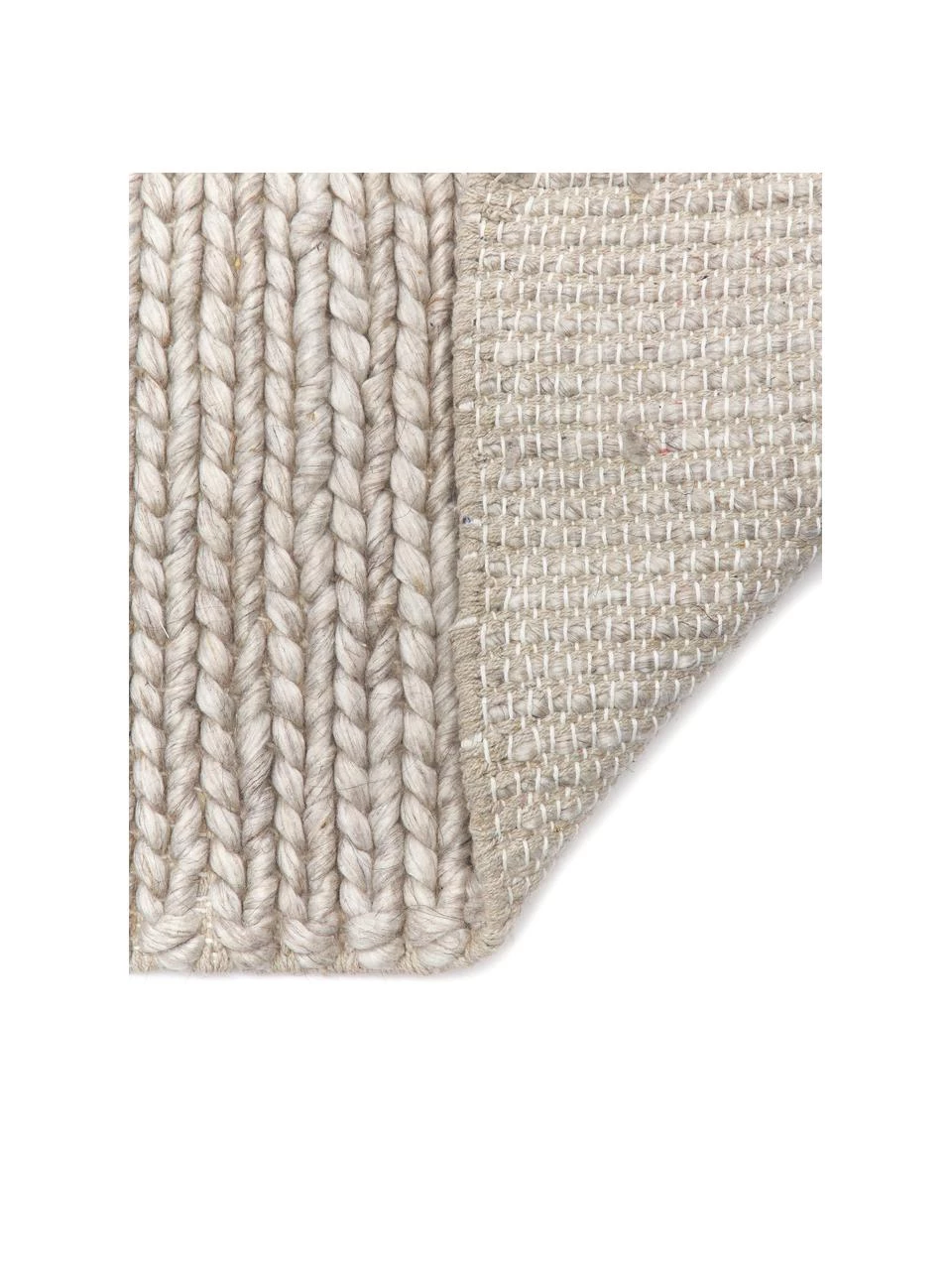 Benuta Handgewebter Wollteppich Uno in Taupe mit geflochtener Struktur, B 120 x L 170 cm (Größe S) 7 Benuta Handgewebter Wollteppich Uno in Taupe mit geflochtener Struktur, B 120 x L 170 cm (Größe S) – Bild 5