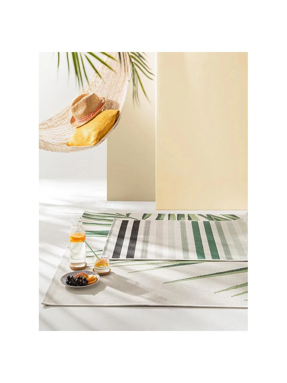 Benuta In- & Outdoor-Teppich Capri Palm mit Palmenblattmotiv, B 80 x L 150 cm (Größe XS) 4 Benuta In- & Outdoor-Teppich Capri Palm mit Palmenblattmotiv, B 80 x L 150 cm (Größe XS) – Bild 2