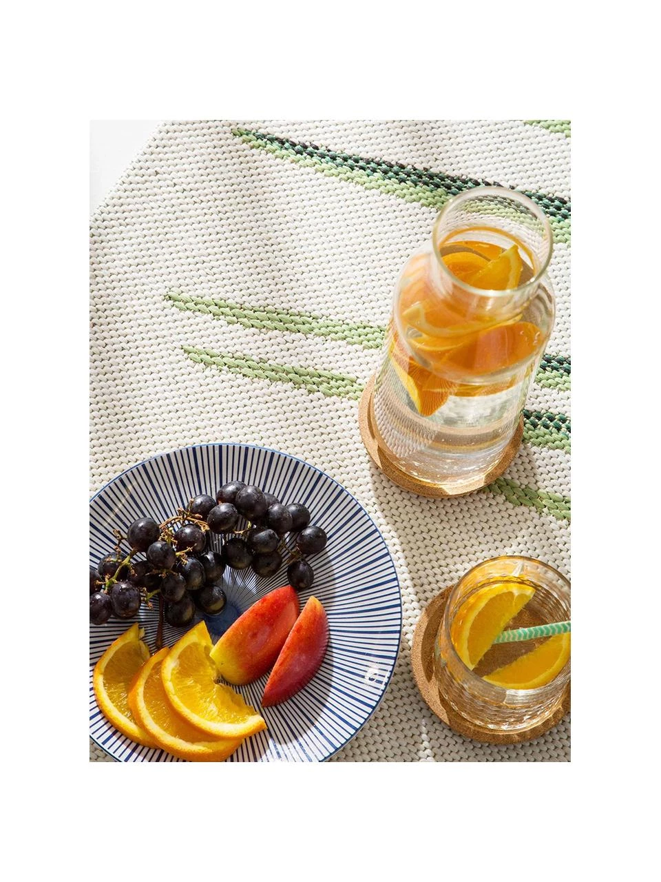 Benuta In- & Outdoor-Teppich Capri Palm mit Palmenblattmotiv, B 80 x L 150 cm (Größe XS) 7 Benuta In- & Outdoor-Teppich Capri Palm mit Palmenblattmotiv, B 80 x L 150 cm (Größe XS) – Bild 5