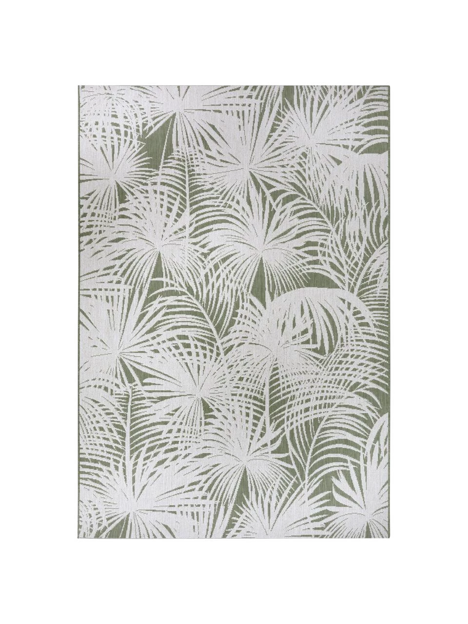 In- & Outdoor-Teppich Lagosi mit Palmenmotiv in Cremeweiß/Grün, B 80 x L 150 cm (Größe XS) 3 In- & Outdoor-Teppich Lagosi mit Palmenmotiv in Cremeweiß/Grün, B 80 x L 150 cm (Größe XS)