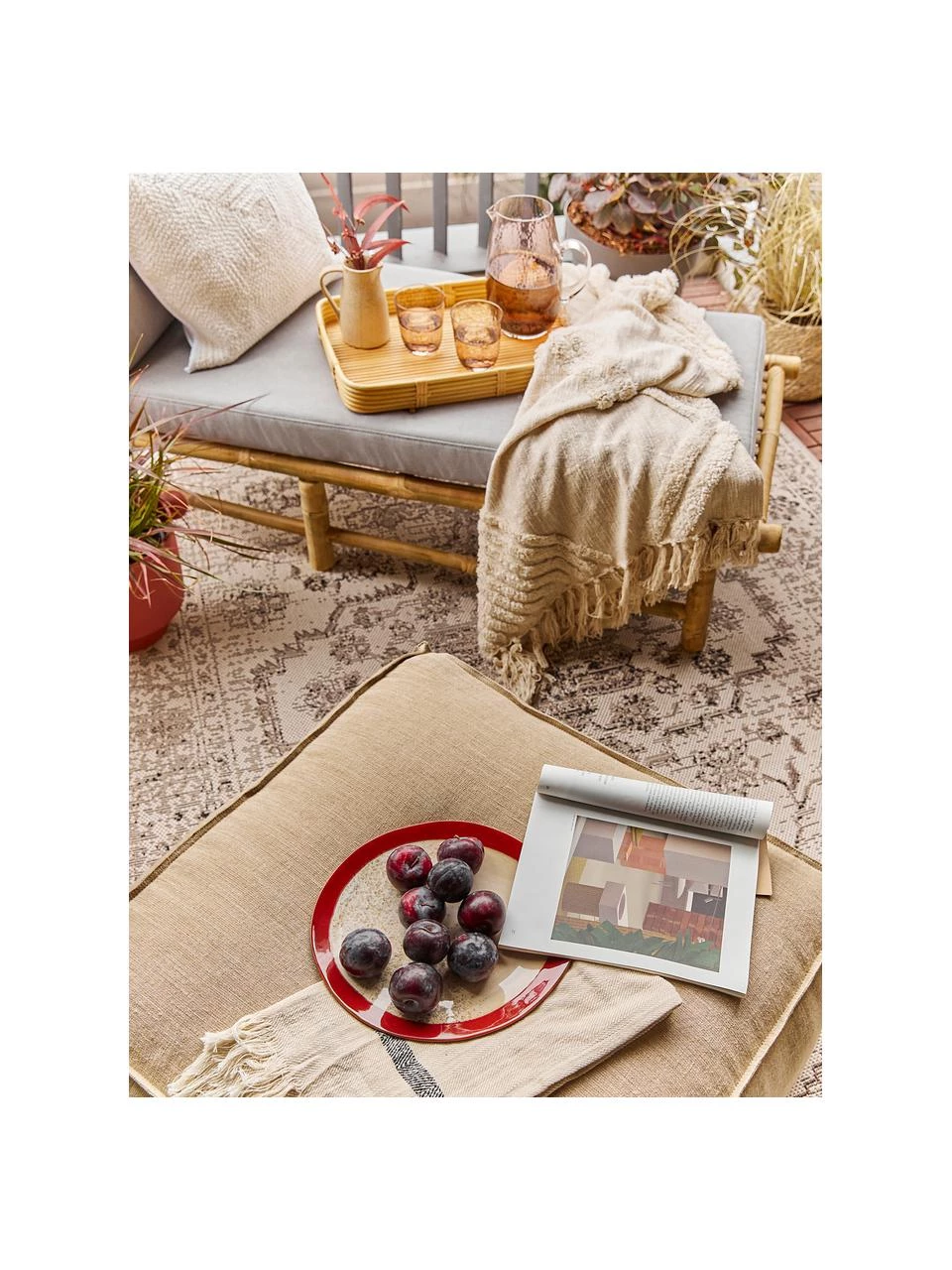 In- & Outdoor-Teppich Navarino mit Vintagemuster, B 80 x L 150 cm (Größe XS) 4 In- & Outdoor-Teppich Navarino mit Vintagemuster, B 80 x L 150 cm (Größe XS) – Bild 2