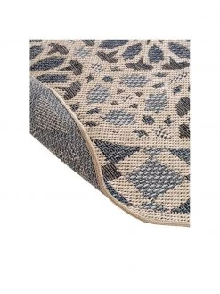 Benuta In- & Outdoor-Teppich River mit floralem Muster, Ø 130 cm (Größe M) -Teppiche Verkaufsgeschäft In and Outdoor Teppich River mit floralem Muster 8