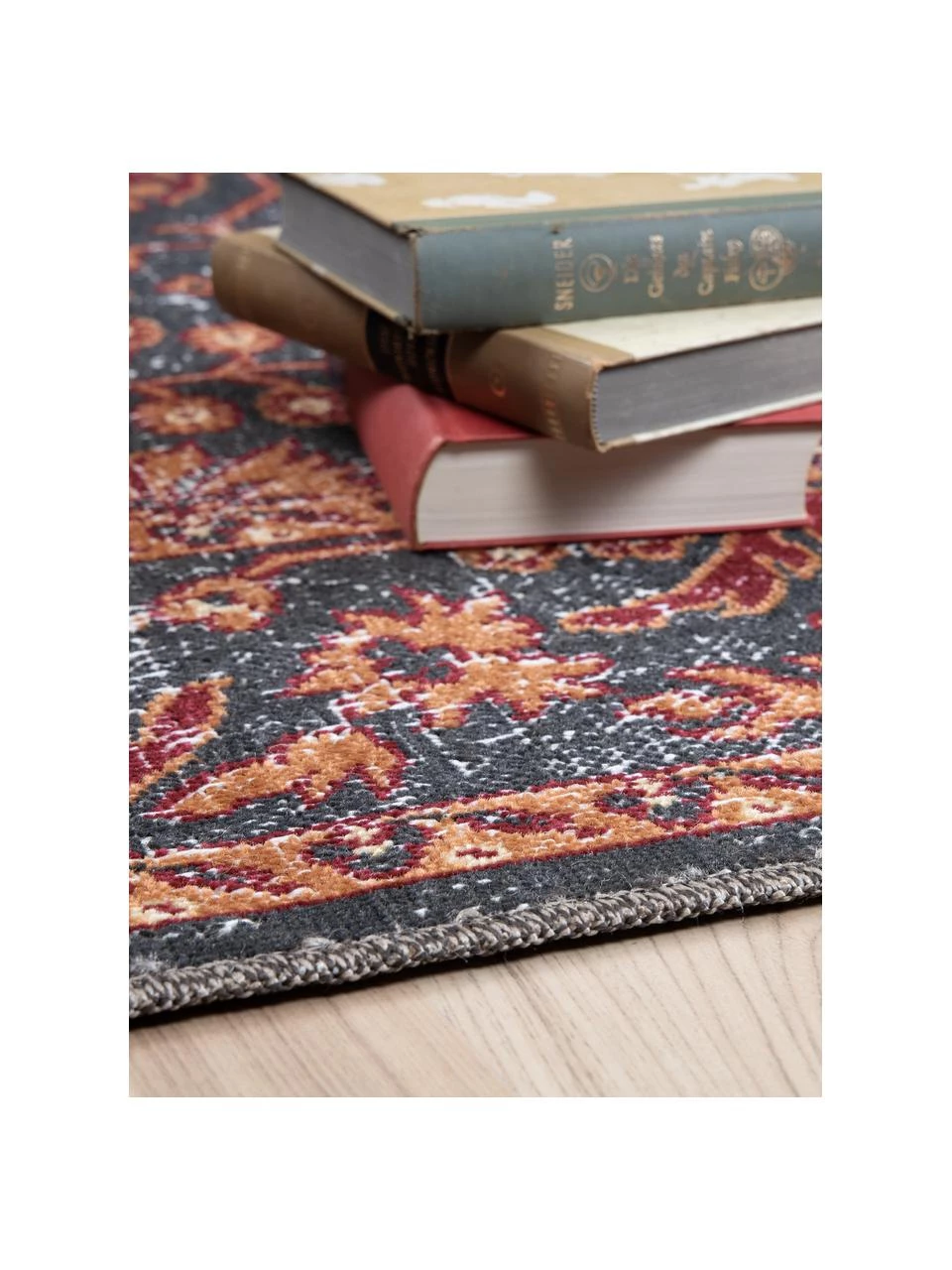 In- & Outdoor-Teppich Tilas in Orange/Grau, Orient Style, B 160 x L 230 cm (Größe M) 5 In- & Outdoor-Teppich Tilas in Orange/Grau, Orient Style, B 160 x L 230 cm (Größe M) – Bild 3