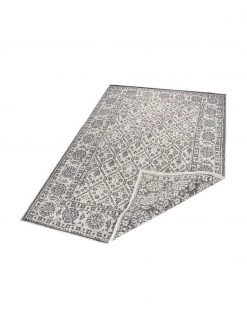 In- & Outdoor-Wendeteppich Curacao im Vintage Style, Grau/Creme, B 160 x L 230 cm (Größe M) 10 In- & Outdoor-Wendeteppich Curacao im Vintage Style, Grau/Creme, B 160 x L 230 cm (Größe M) -Teppiche Verkaufsgeschäft In and Outdoor Wendeteppich Curacao im Vintage Style GrauCreme 2