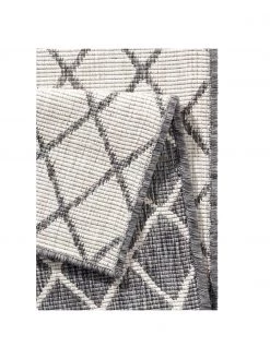 In- und Outdoor-Wendel&auml;ufer Malaga in Grau/Creme, B 80 x L 350 cm -Teppiche Verkaufsgeschäft In und Outdoor Wendelaufer Malaga in GrauCreme 4