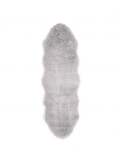 Westwing Collection Kunstfell-Teppich Mathilde, glatt, B 60 x L 180 cm