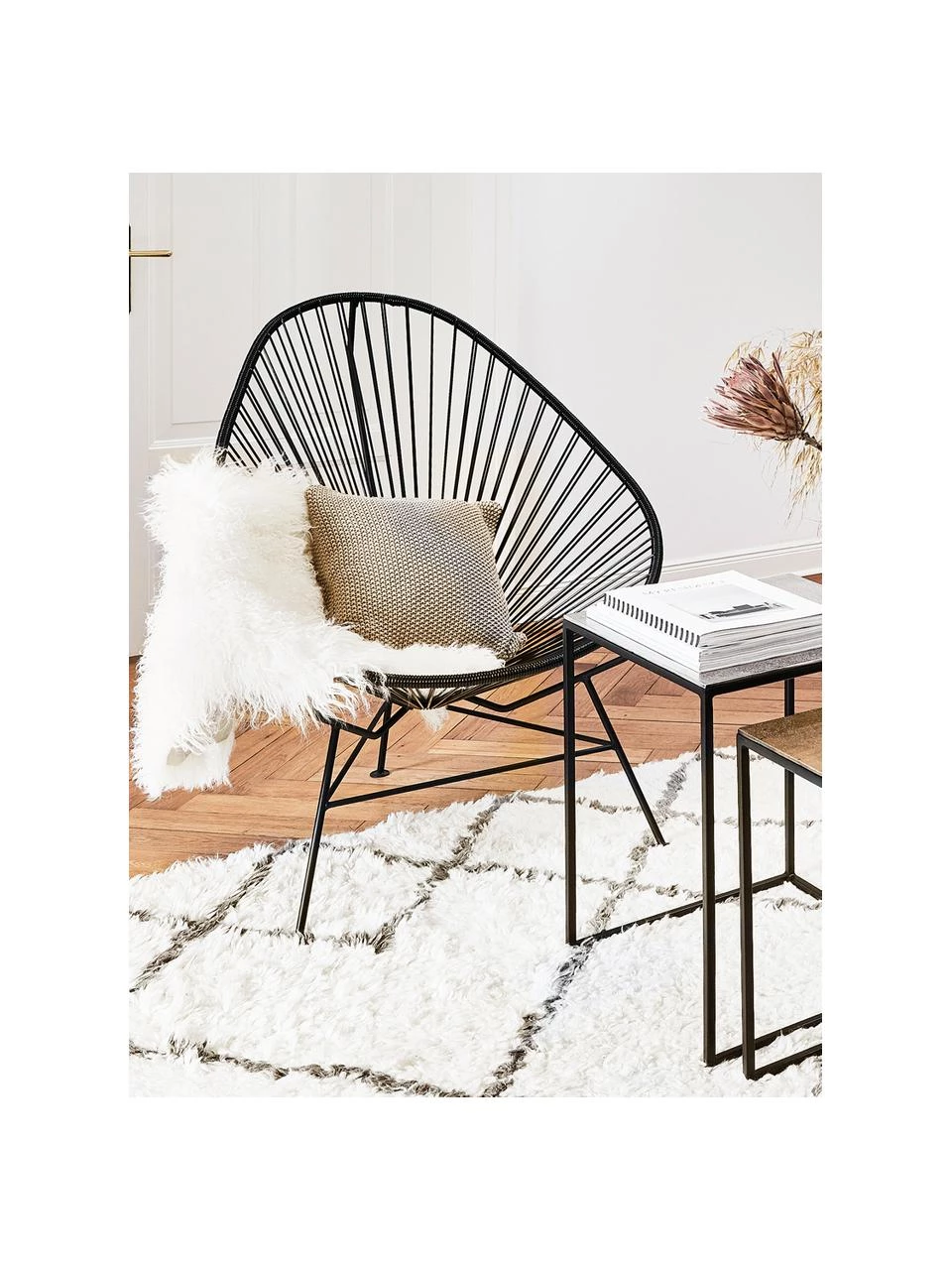 Langhaar-Lammfell Ella, gelockt, B 50 x L 80 cm 4 Langhaar-Lammfell Ella, gelockt, B 50 x L 80 cm – Bild 2