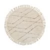 Westwing Collection Runder Baumwollteppich Bina mit Rautenmuster, handgetuftet, Ø 110 cm (Größe S) 2 Westwing Collection Runder Baumwollteppich Bina mit Rautenmuster, handgetuftet, Ø 110 cm (Größe S) -Teppiche Verkaufsgeschäft Runder Baumwollteppich Bina mit Rautenmuster handgetuftet