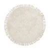 Westwing Collection Runder Baumwollteppich Daya mit Fransen, handgetuftet, Ø 110 cm (Größe S) 2 Westwing Collection Runder Baumwollteppich Daya mit Fransen, handgetuftet, Ø 110 cm (Größe S) -Teppiche Verkaufsgeschäft Runder Baumwollteppich Daya mit Fransen handgetuftet
