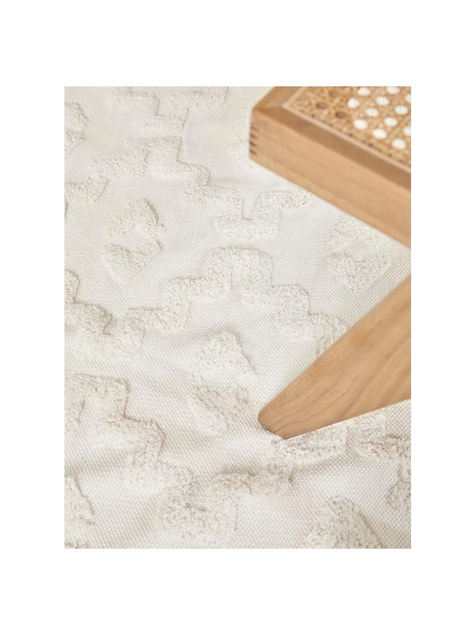 Westwing Collection Runder Baumwollteppich Idris mit erhabender Hoch-Tief-Struktur, Ø 120 cm (Größe S) 4 Westwing Collection Runder Baumwollteppich Idris mit erhabender Hoch-Tief-Struktur, Ø 120 cm (Größe S) – Bild 2