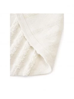 Westwing Collection Runder Baumwollteppich Ziggy mit erhabener Hoch-Tief-Struktur, Ø 120 cm (Größe S) -Teppiche Verkaufsgeschäft Runder Baumwollteppich Ziggy mit erhabener Hoch Tief Struktur 5