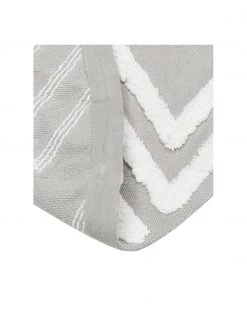 Westwing Collection Runder Baumwollteppich Ziggy mit erhabener Hoch-Tief-Struktur, handgewebt, Ø 120 cm (Größe S) -Teppiche Verkaufsgeschäft Runder Baumwollteppich Ziggy mit erhabener Hoch Tief Struktur handgewebt 4