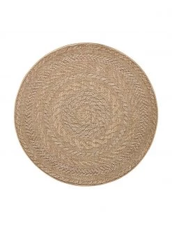 Teppiche Verkaufsgeschäft 28 Runder In- & Outdoor-Teppich Almendro in Jute Optik, Ø 160 cm (Größe L)