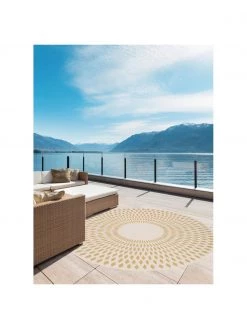 Runder In- & Outdoor-Teppich Diamond in Sisal-Optik, Ø 160 cm (Größe L) -Teppiche Verkaufsgeschäft Runder In and Outdoor Teppich Diamond in Sisal Optik 4