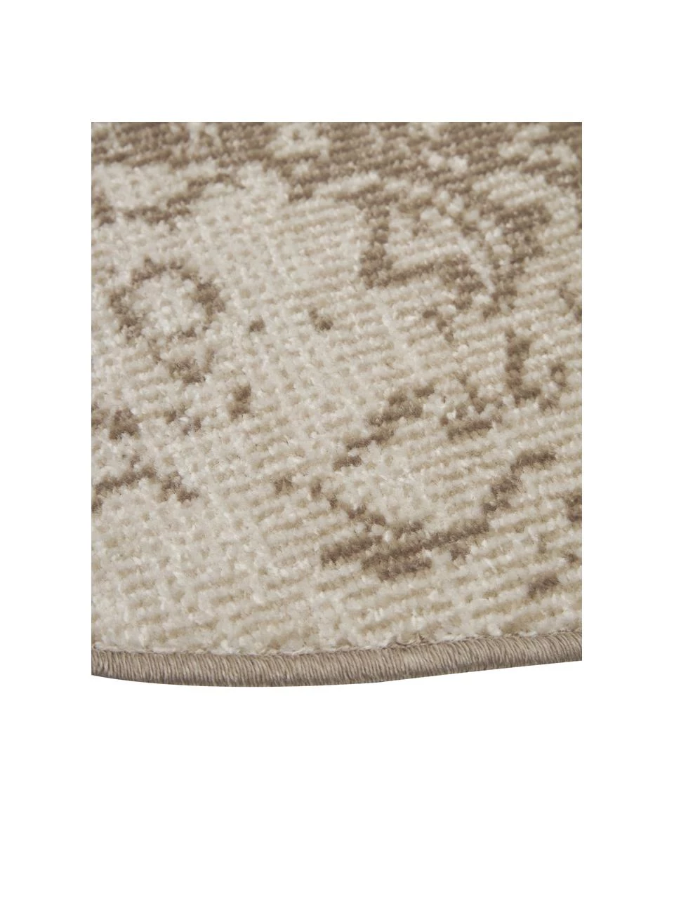 Westwing Collection Runder In- & Outdoor-Teppich Zadie im Vintage Style in Beige, Ø 150 cm (Größe M) 5 Westwing Collection Runder In- & Outdoor-Teppich Zadie im Vintage Style in Beige, Ø 150 cm (Größe M) – Bild 3