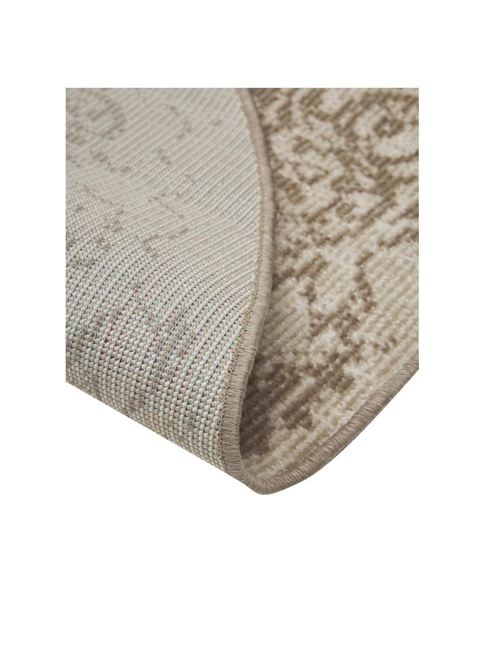 Westwing Collection Runder In- & Outdoor-Teppich Zadie im Vintage Style in Beige, Ø 150 cm (Größe M) 6 Westwing Collection Runder In- & Outdoor-Teppich Zadie im Vintage Style in Beige, Ø 150 cm (Größe M) – Bild 4