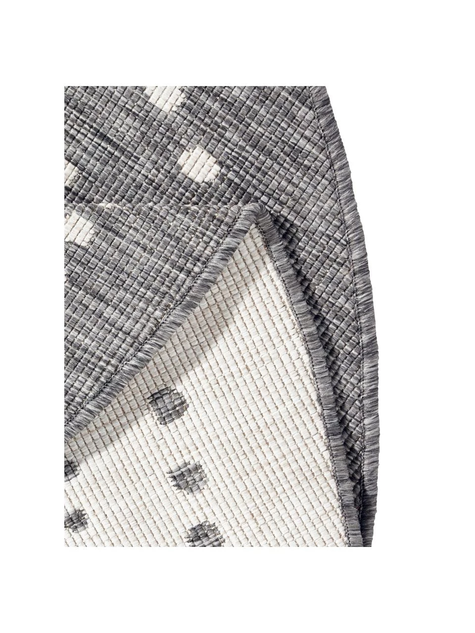 Runder In- & Outdoor-Wendeteppich Bali in Grau/Creme, Ø 140 cm (Größe M) 7 Runder In- & Outdoor-Wendeteppich Bali in Grau/Creme, Ø 140 cm (Größe M) – Bild 5