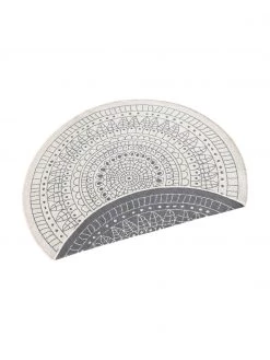 Runder In- & Outdoor-Wendeteppich Porto in Grau/Creme, gemustert, Ø 140 cm (Größe M) 10 Runder In- & Outdoor-Wendeteppich Porto in Grau/Creme, gemustert, Ø 140 cm (Größe M) -Teppiche Verkaufsgeschäft Runder In and Outdoor Wendeteppich Porto in GrauCreme gemustert 2
