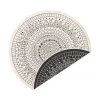 Runder In- & Outdoor-Wendeteppich Porto in Schwarz/Creme, gemustert, Ø 140 cm (Größe M) 1 Runder In- & Outdoor-Wendeteppich Porto in Schwarz/Creme, gemustert, Ø 140 cm (Größe M) -Teppiche Verkaufsgeschäft Runder In and Outdoor Wendeteppich Porto in SchwarzCreme gemustert
